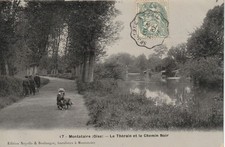 60 postcards No. 17 Montataire - Le Th�rain et le chemin noir