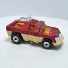 Matchbox Lesney Superfast 59 Planet Scout metallic red & beige Clean
