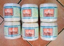 DMC Traditions 9 pelotes coton mercerisé écru crochet 1,5-1,75 Même Bain