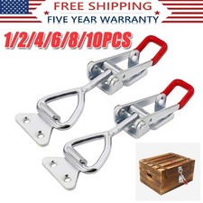 Steel Toggle Latch Catch Adjustable Lock Clamp Anti-rust Clip For Box Case lot