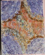 Mixed Media Abstract 3D Collage Original One of a Kind Unframed Art 2020-Now