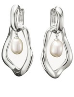 Thomas Sabo H2321-082-14 Creolen Mit Perlen-AnhäNger Natural Beauty Silber Damen