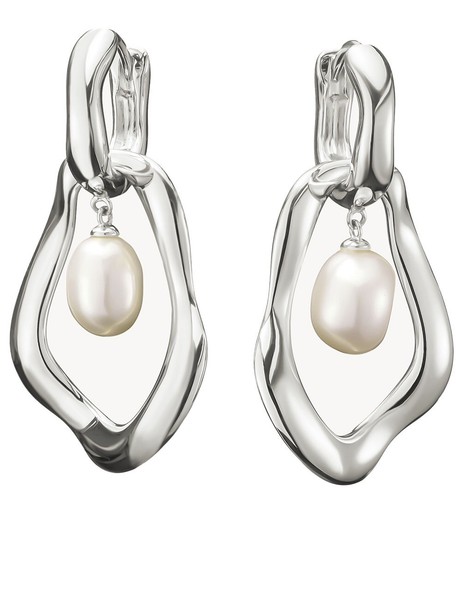 Thomas Sabo H2321-082-14 Creolen Mit Perlen-AnhäNger Natural Beauty Silber Damen-image