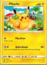 Pikachu Common SM - Crimson Invasion 30/111 LP Normal