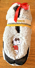 PEANUTS NEW 2 Pairs of Slippers with "Joe Cool" Snoopy  Woodstock
