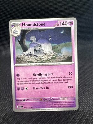Pokemon TCG Mega Evolution 66/132 Houndstone Uncommon NM-M