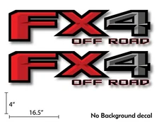 2x Decals Stickers fits Ford F150 FX4 Off Road Truck bed Side Bubble-free