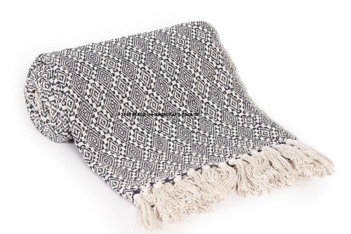 5 PC LOT 100% Cotton Tassels Blanket Knitted Throw Bed Sofa Rug Home Decor Rag - Picture 6 of 10