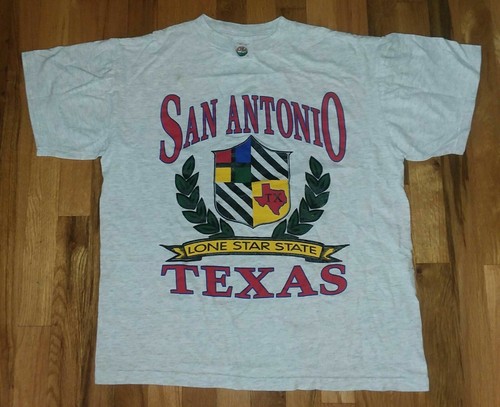 vintage single stitch San Antonio Texas Souvenir t shirt L spurs cowboys western - Picture 4 of 5