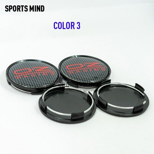 4PCS/lot 14 COLORS 63/59.5MM OZ Racing Car Wheel Center Hub Cap Car Emblem Badge - Picture 11 of 22