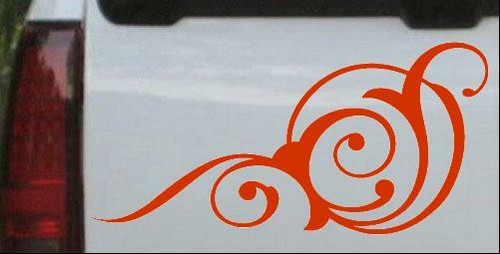 O Swirl 3 Point Car or Truck Window Laptop Decal Sticker - Picture 16 of 32