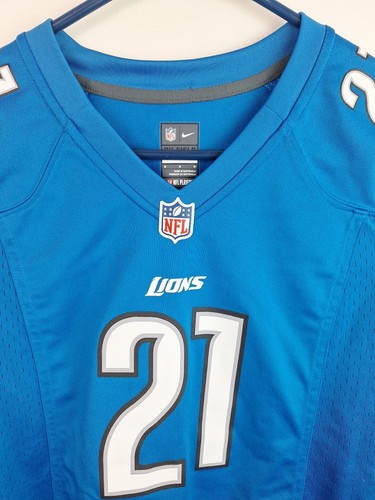 Nike On Field Detroit Lions Reggie Bush #21 Blue Football Jersey M(youth) - Picture 3 of 7