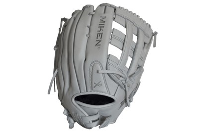 Miken Pro Series 15'' Slow Pitch Fielding Glove - White/White: PRO150WW