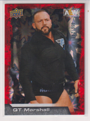 QT Marshall 2022 Upper Deck AEW Red Version Dynamite Card #16 $1 Shipping #/299