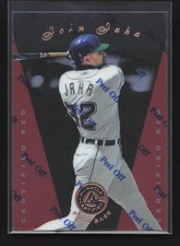 1997 Pinnacle Certified Red John Jaha #57 Milwaukee Brewers