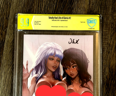 Totally Rad Life Of Gloria 2 Full Naughty Alice Rauch Squished CBCS 9.9 Signed