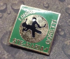 Loisirs Charlesbourg Ste Maria Goretti Hockey Baseball pin badge 