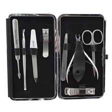 Pedicure / Manicure Set Nail Clippers Men/Women Travel Grooming Kit Case