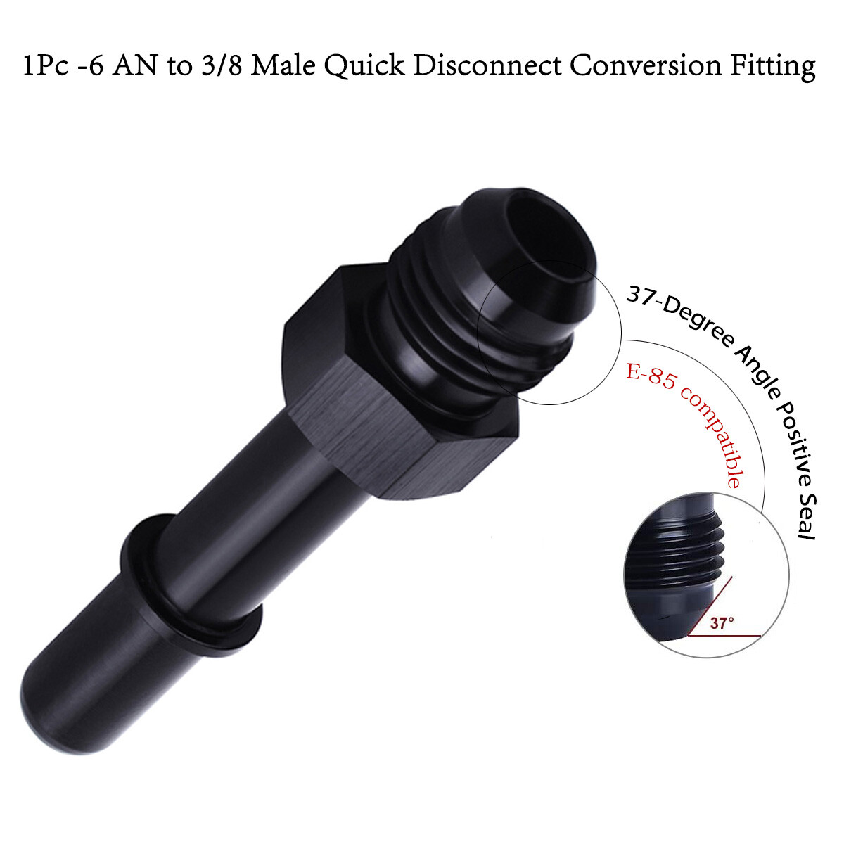 GM LS Engine Conversion 3/8" Fuel Injection Line Fitting Kit Adaptor E - Performance Warehouse - Foto 5