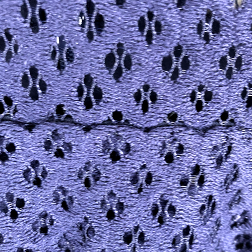 Chelsea & Violet Dress Womens Medium Blue Lace Mesh Sheer Peplum A Line Midi - Picture 6 of 19