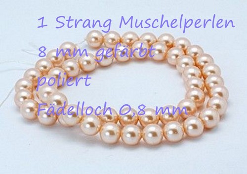 1 Strang Edelsteinperlen Schmuckperlen Gemstone Natursteinperlen Muschelperlen - 第 6/17 張圖片