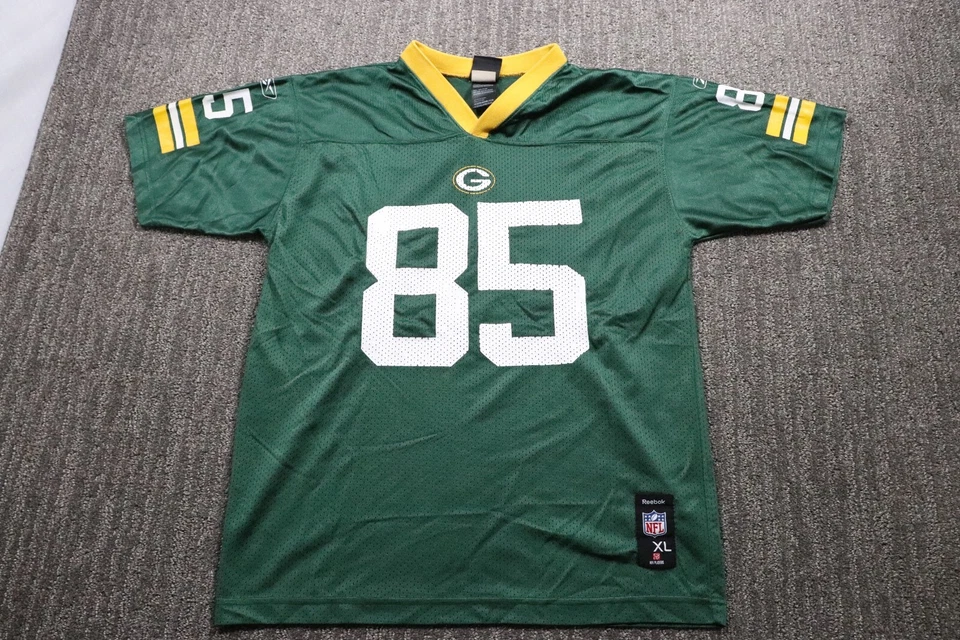 Green Bay Packers Greg Jennings #85 Jersey Boys XL NFL Football Outdoor Sports - Image 3 of 4
