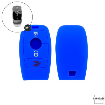 Schutzhülle für Mercedes-Benz Smartkey Keyless Schlüssel A C E Klasse uvm., blau