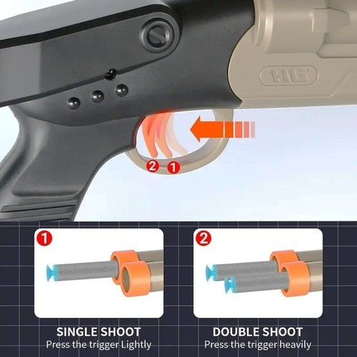 toy soft foam dart gun pistol revolver shot gun Launcher Rifle Birthday gift - Picture 174 of 242