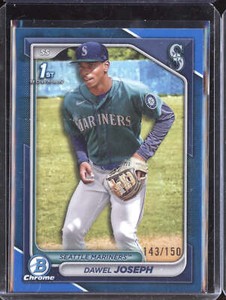 Dawel Joseph 2024 Bowman Chrome BCP-176 Blue Refractor 1st RC 143/150