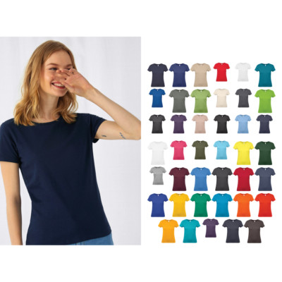 B&C Collection Damen Kurzarm T-Shirt TW02T - Ladies Wear Freizeit Baumwolle