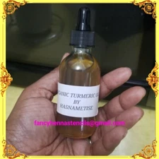 Skin Lightening Turmeric Oil Serum with Vitamin C, Organic, Vegan Natural Halal