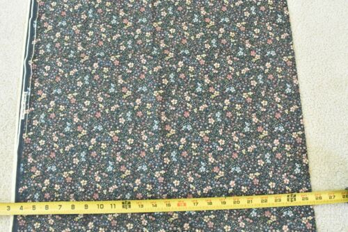 13" Long, Vintage, Colorful Calico on Navy Quilt Cotton, Springs, P9168 - Picture 3 of 5
