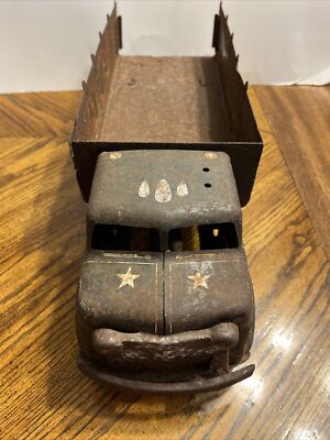 Vintage 1950s Marx Lunar Pressed Steel U.S. Army Transport Truck