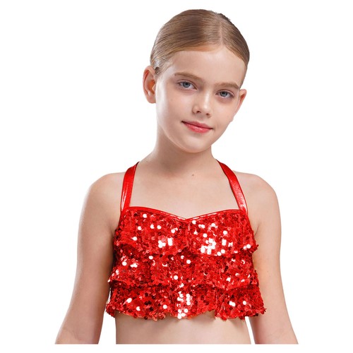 Kinder Mädchen Anzug Jazz Tanzkleidung Gymnastik Outfit mit Culotte Set Tanz Disco - Bild 51 von 65