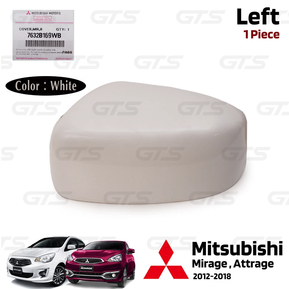Lh Door Side Rear View-Mirror Cover Cap For Mitsubishi Mirage Attrage 2012 2018 - Image 2 of 4