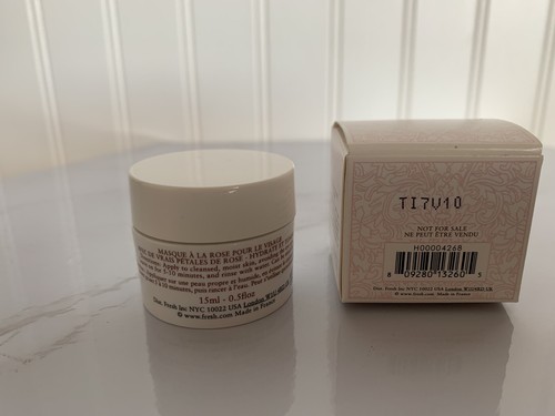 FRESH ROSE FACE MASK INFUSED WITH REAL ROSE PETALS 15 ML/0.5 OZ. NEW IN BOX MINI - Picture 3 of 6