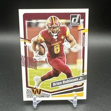 2023 Panini Donruss Football Brian Robinson Jr. Base Card #292 Commanders