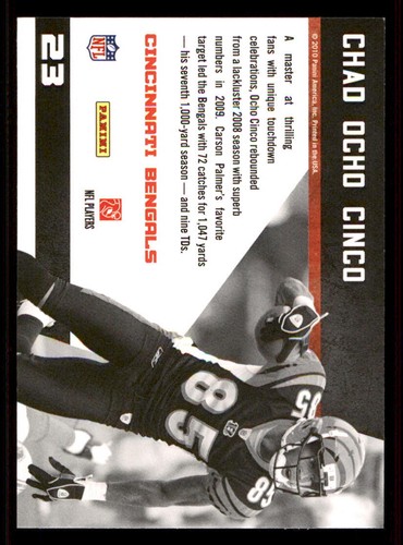 2010 Panini Threads Century Stars #23 Chad Ochocinco - Picture 2 of 2