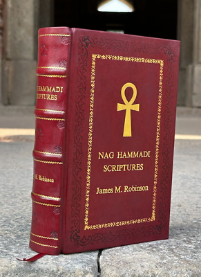 NAG HAMMADI SCRIPTURES by james M. robinson [PREMIUM LEATHER BOUND]