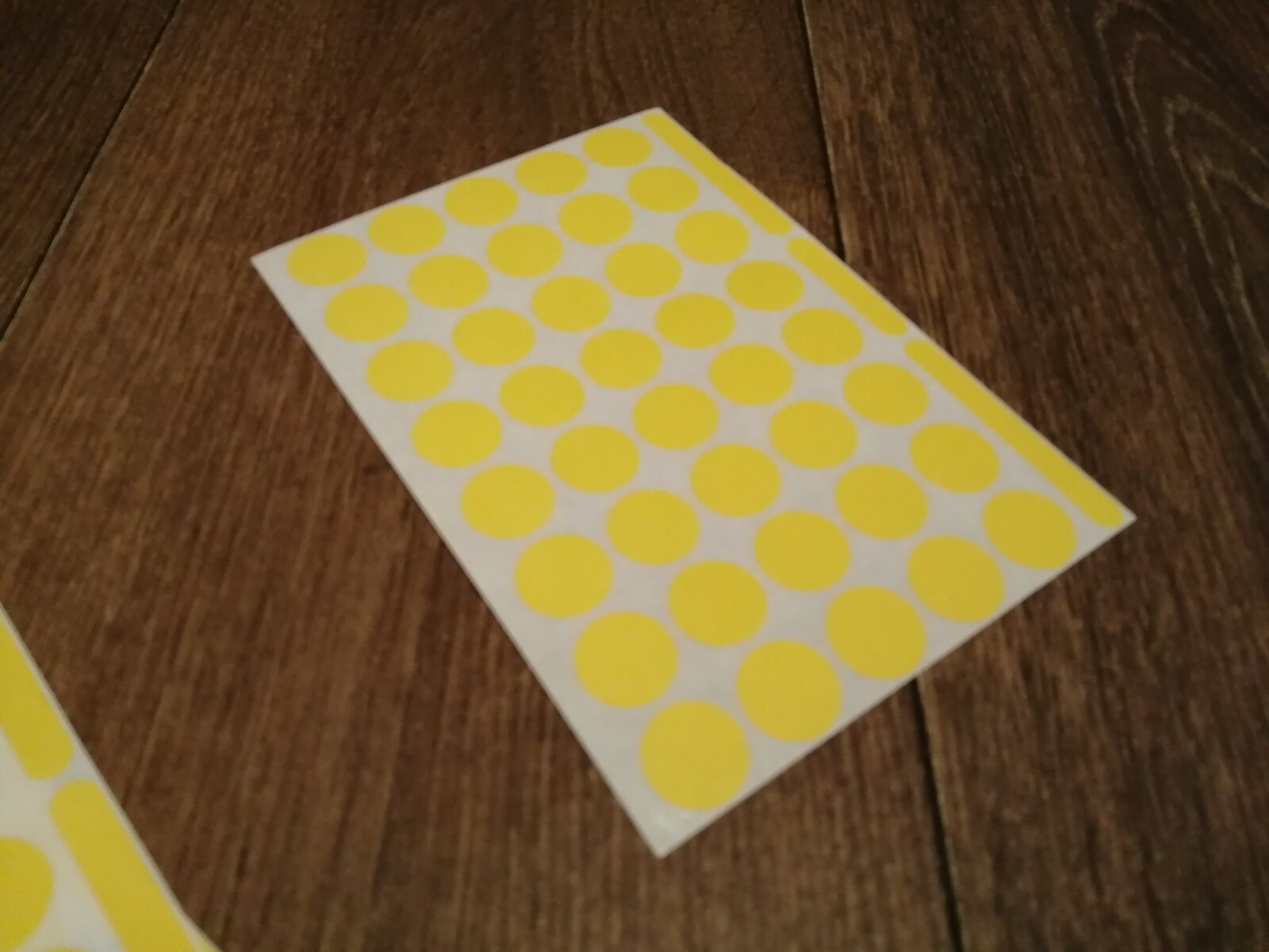300 19mm yellow DOT STICKERS Round Adhesive Spot Labels. Pricing
