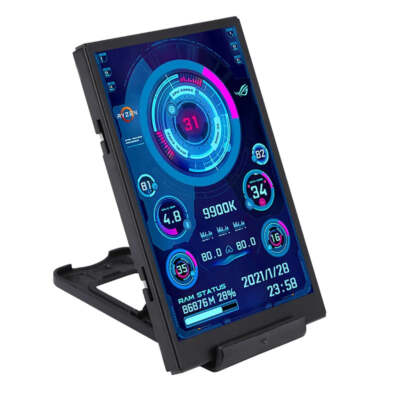 3,5 Zoll IPS Typ-C Sekundärbildschirm Monitor mit USB Display - Ideal für AIDA64