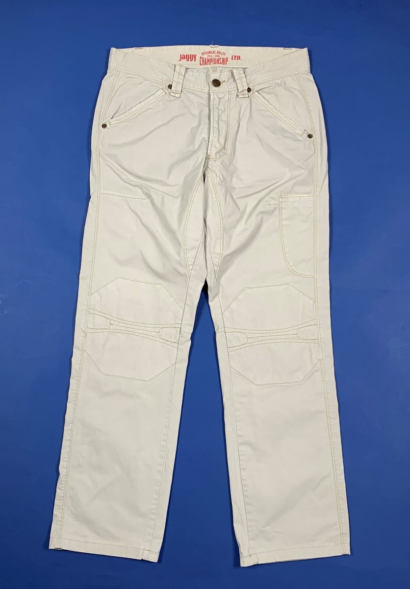 Jaggy pantalone rallye uomo usato W31 tg 45 grigio comfort cargo