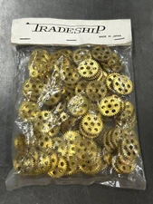 QTY 1 NEW TRADESHIP BRASS SPUR GEAR MODULE 0.5 PITCH 36 TEETH 1/8” BORE SLOT CAR