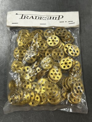 QTY 1 NEW TRADESHIP BRASS SPUR GEAR MODULE 0.5 PITCH 36 TEETH 1/8  BORE SLOT CAR