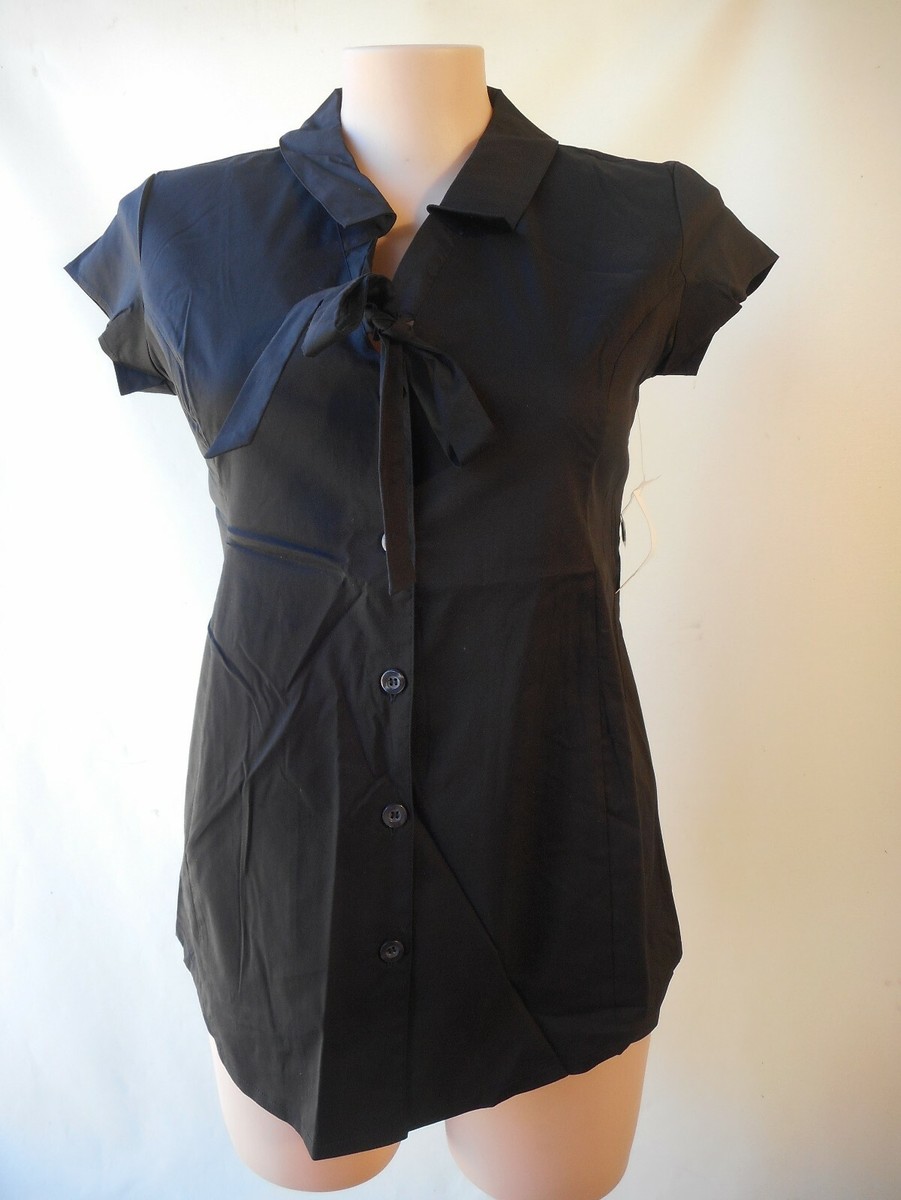 New Futura Mama Maternity size 10 black top cap sleeve NWT stretch