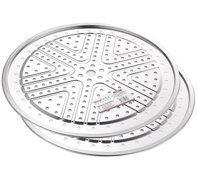 Steaming Plate 2 Pack 10 Inch Round Food Grade Stainless Steel Steamer Plate ...