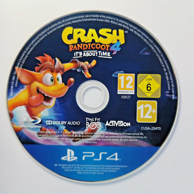 Crash Bandicoot 4: Its About Time (PS4) (nur Disc) (UNCUT) (Blitzversand)
