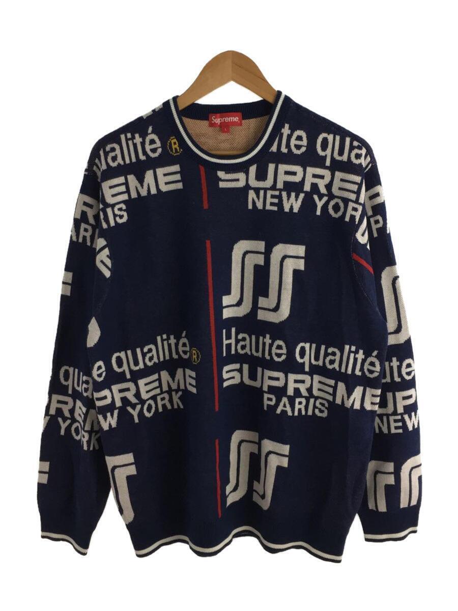 Supreme 20SS Qualite Sweater (Thin) L Navy Cotton