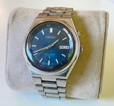 Vintage SEIKO Bell-Matic 4006-6080 Automatic Stainless Alarm Men