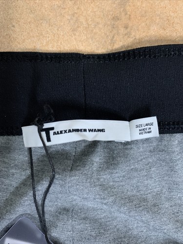 T Alexander Wang Womens Gray Stretch Skirt Size L Bubble Twisted Jersey - Picture 5 of 6